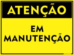 ATENÇÃO! Muro fechado para manutenção!